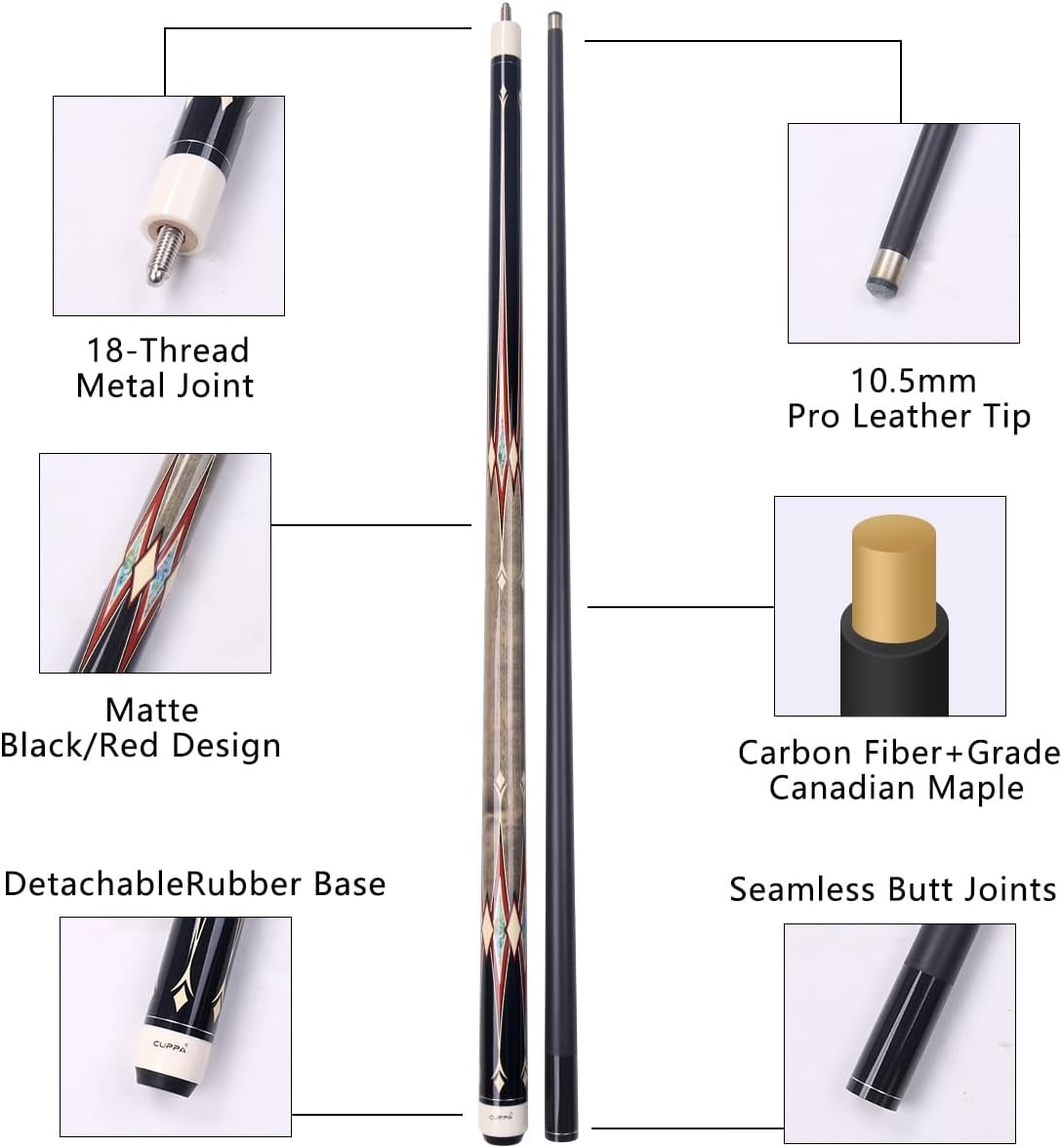 CUPPA 58" Pro Pool Cue