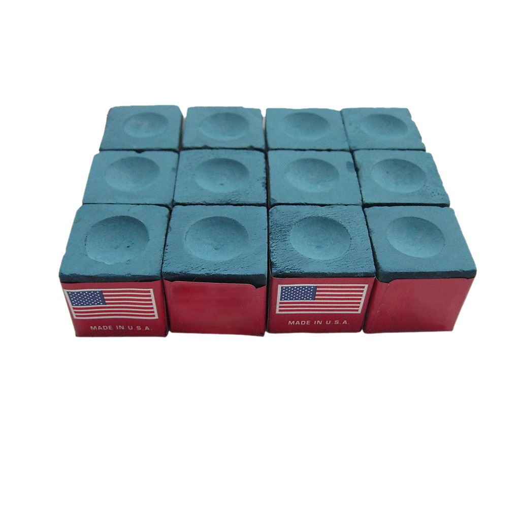 Master Billiard/Pool Cue Chalk Box, 12 Cubes