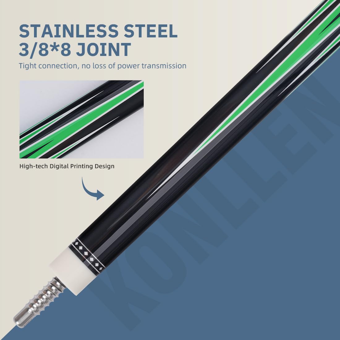 KONLLEN 58" Carbon Fiber Pool Cue