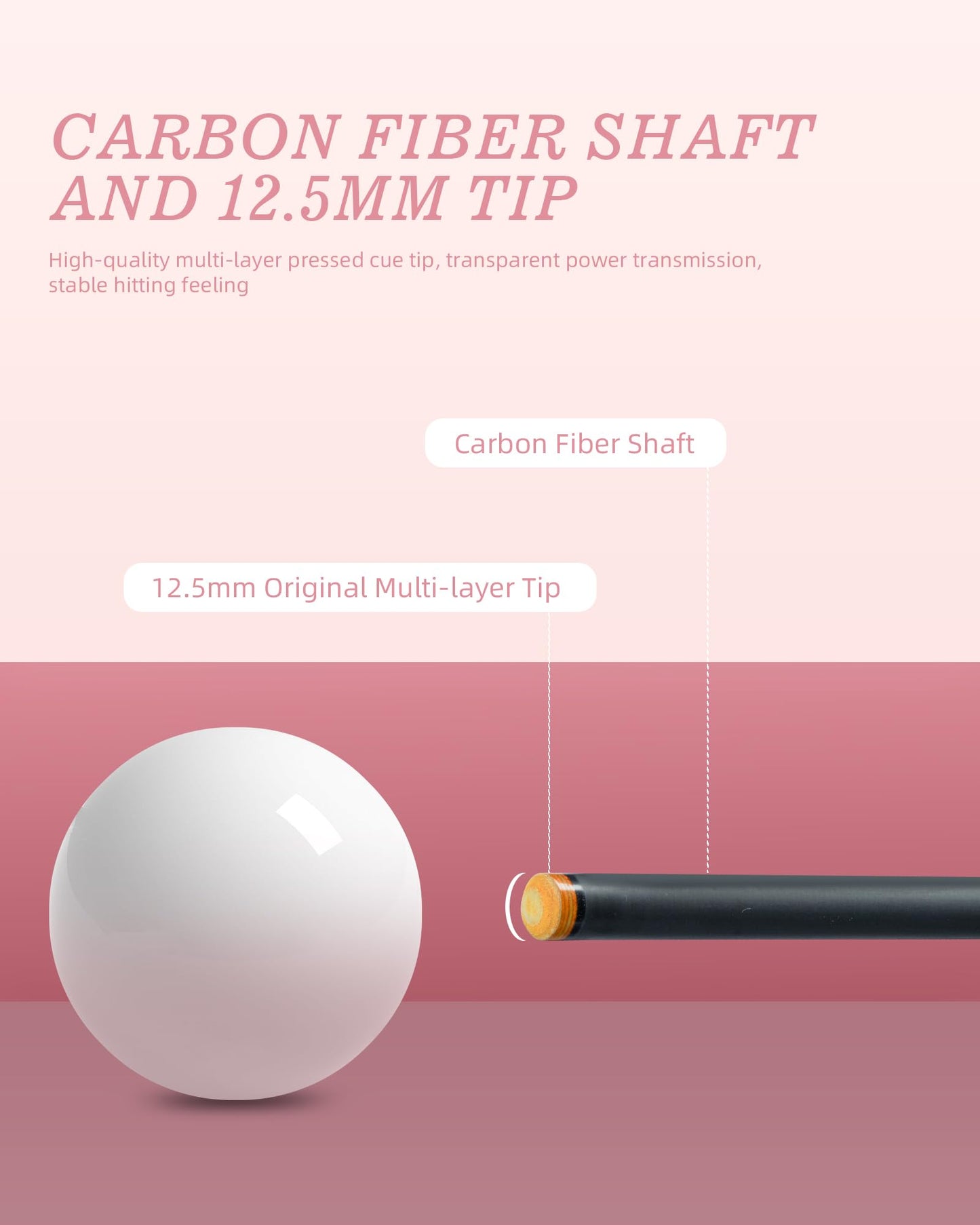 KONLLEN 58" Carbon Fiber Pool Cue