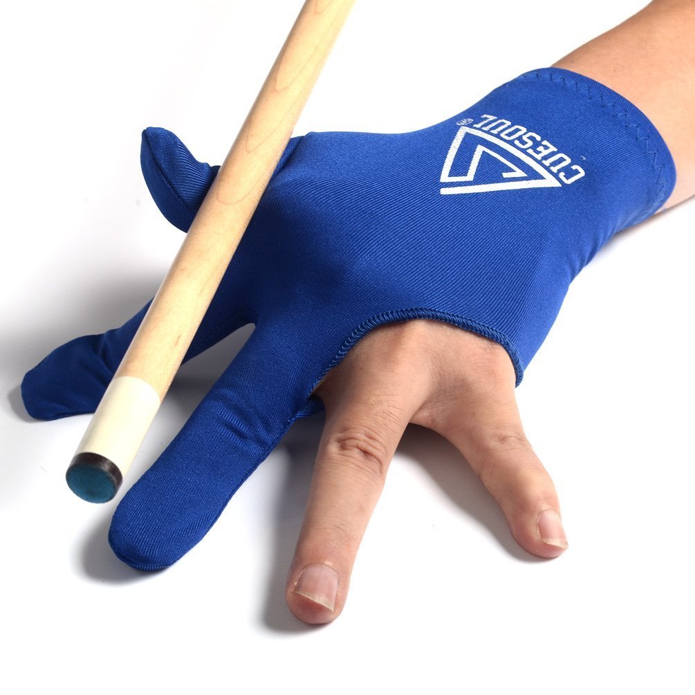 CUESOUL 10pcs 3-Finger Pool Cue Gloves