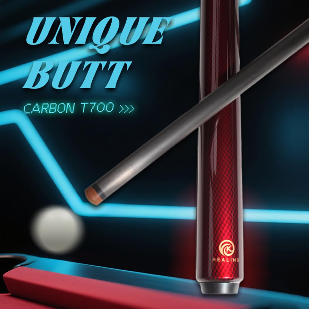 OKHEALING 58" Carbon Fiber Pool Cue