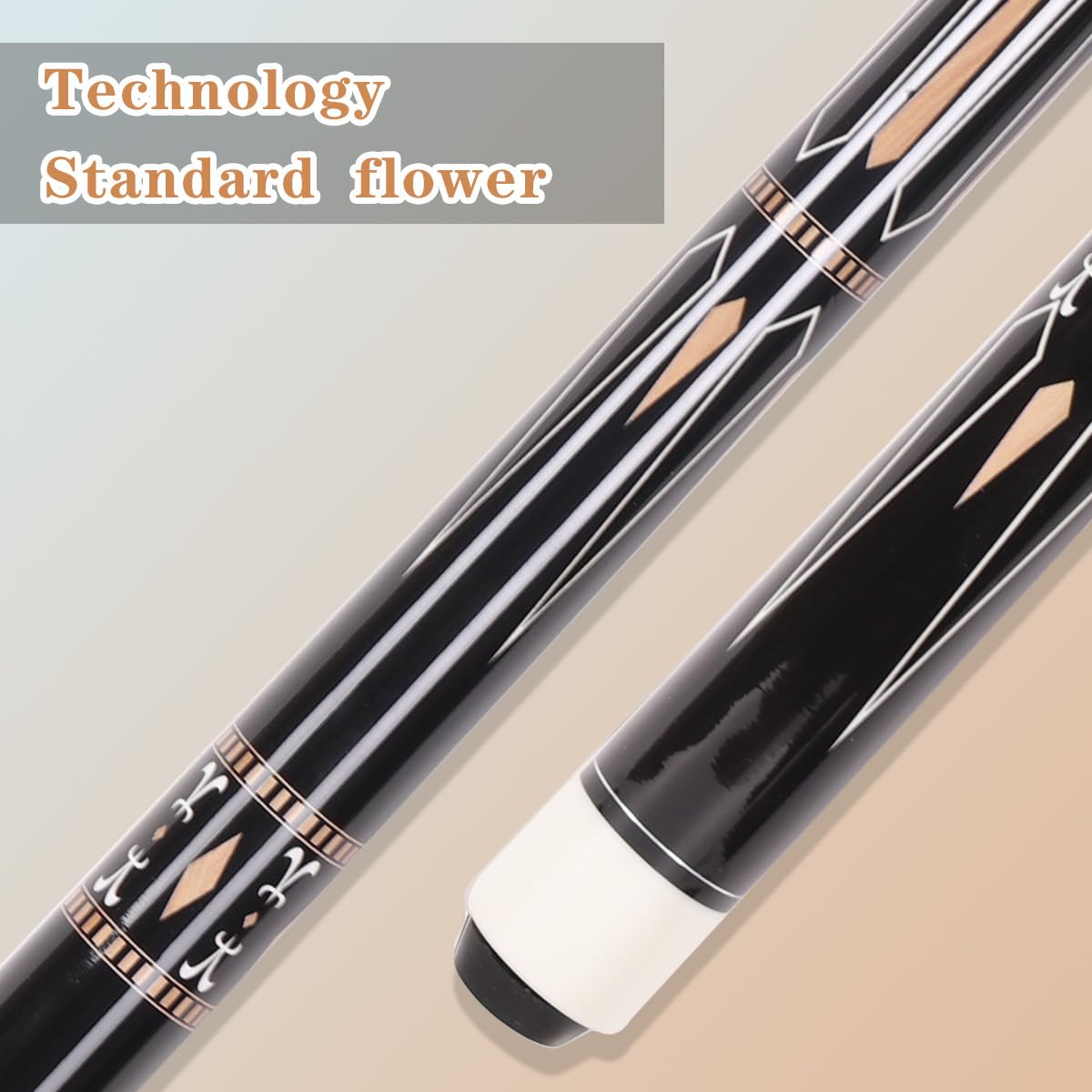 58" Canadian Maple Pool Cue – 13mm Tip