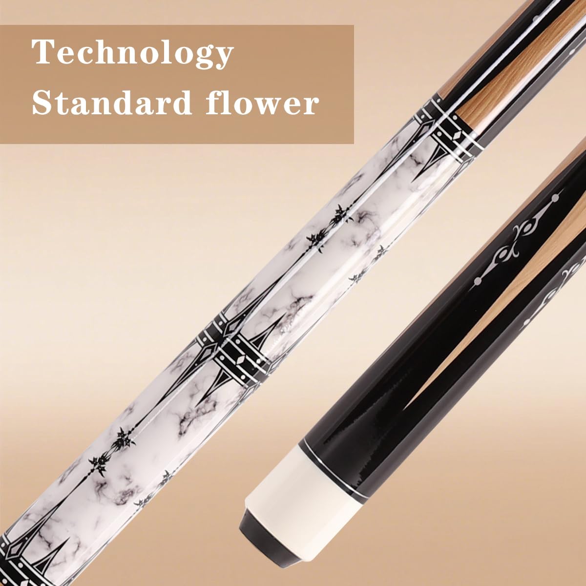 58" Canadian Maple Pool Cue – 13mm Tip