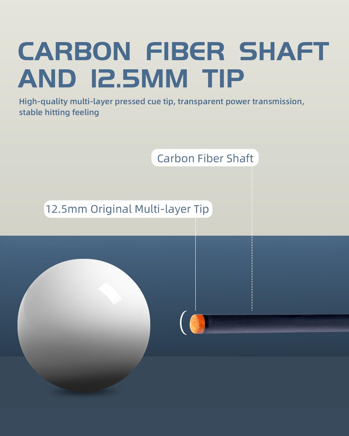 KONLLEN 58" Carbon Fiber Pool Cue