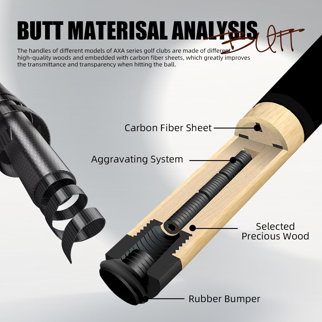 KONLLEN AXA Carbon Fiber Pool Cue