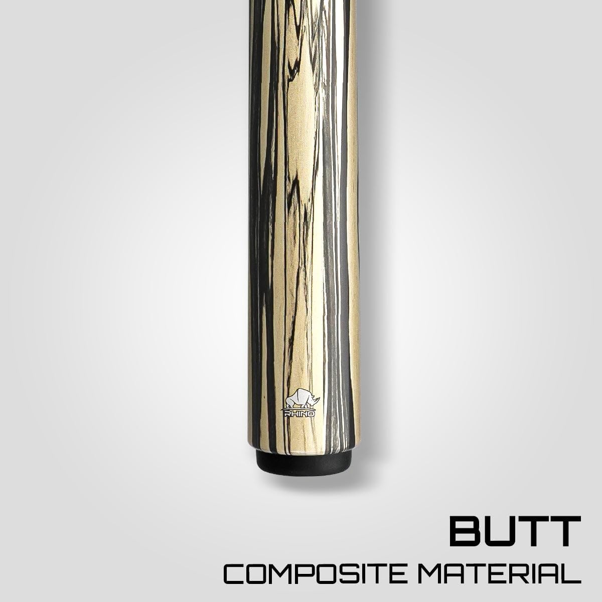 RHINO Retro Pool Cue – Ebony, 12.5mm Tip