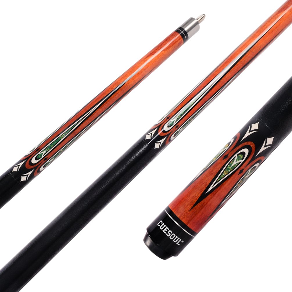 CUESOUL 2-Pack Pool Cue Sticks with Hard Case