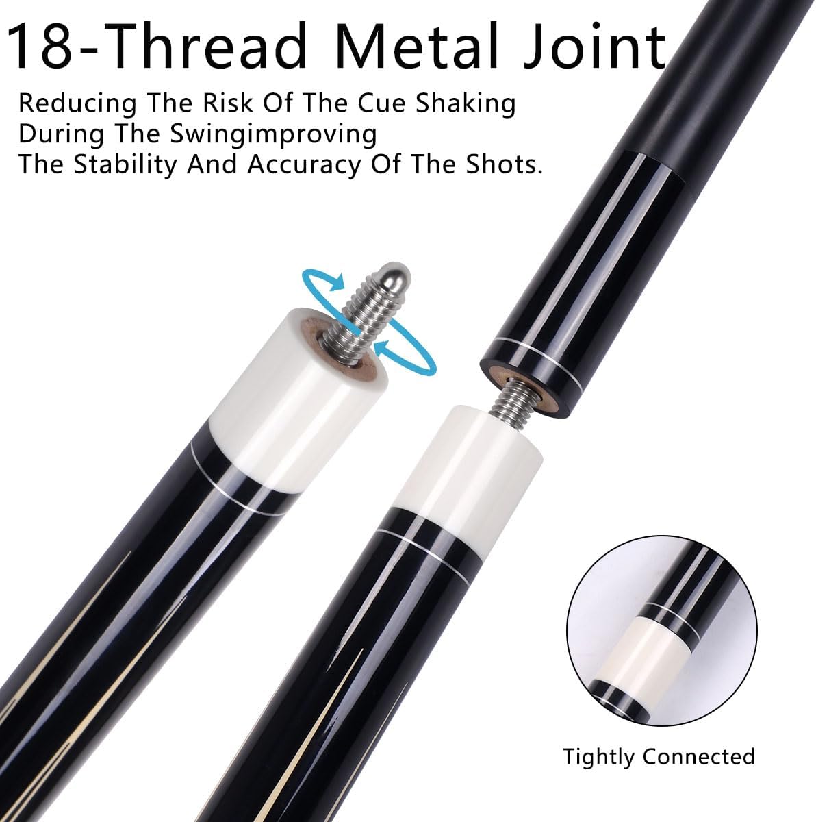 CUPPA 58" Maple & Carbon Fiber Cue