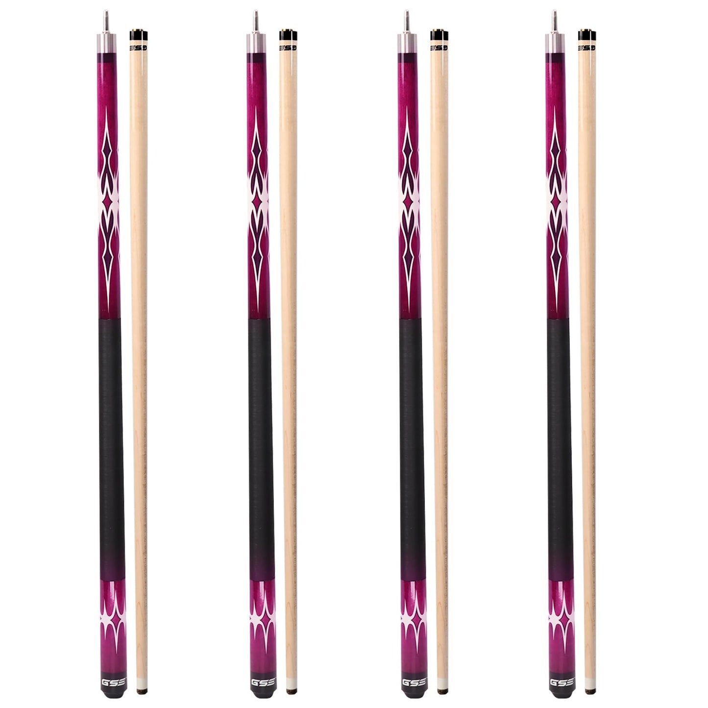 GSE 58" 2-Piece Maple Pool Cue – 18-21oz