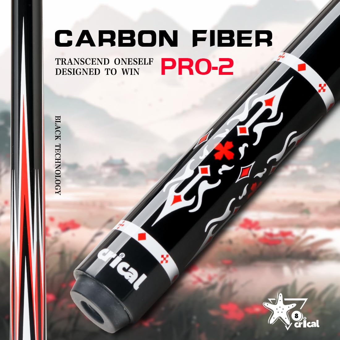 CRICAL 58" Carbon Fiber Pool Cue