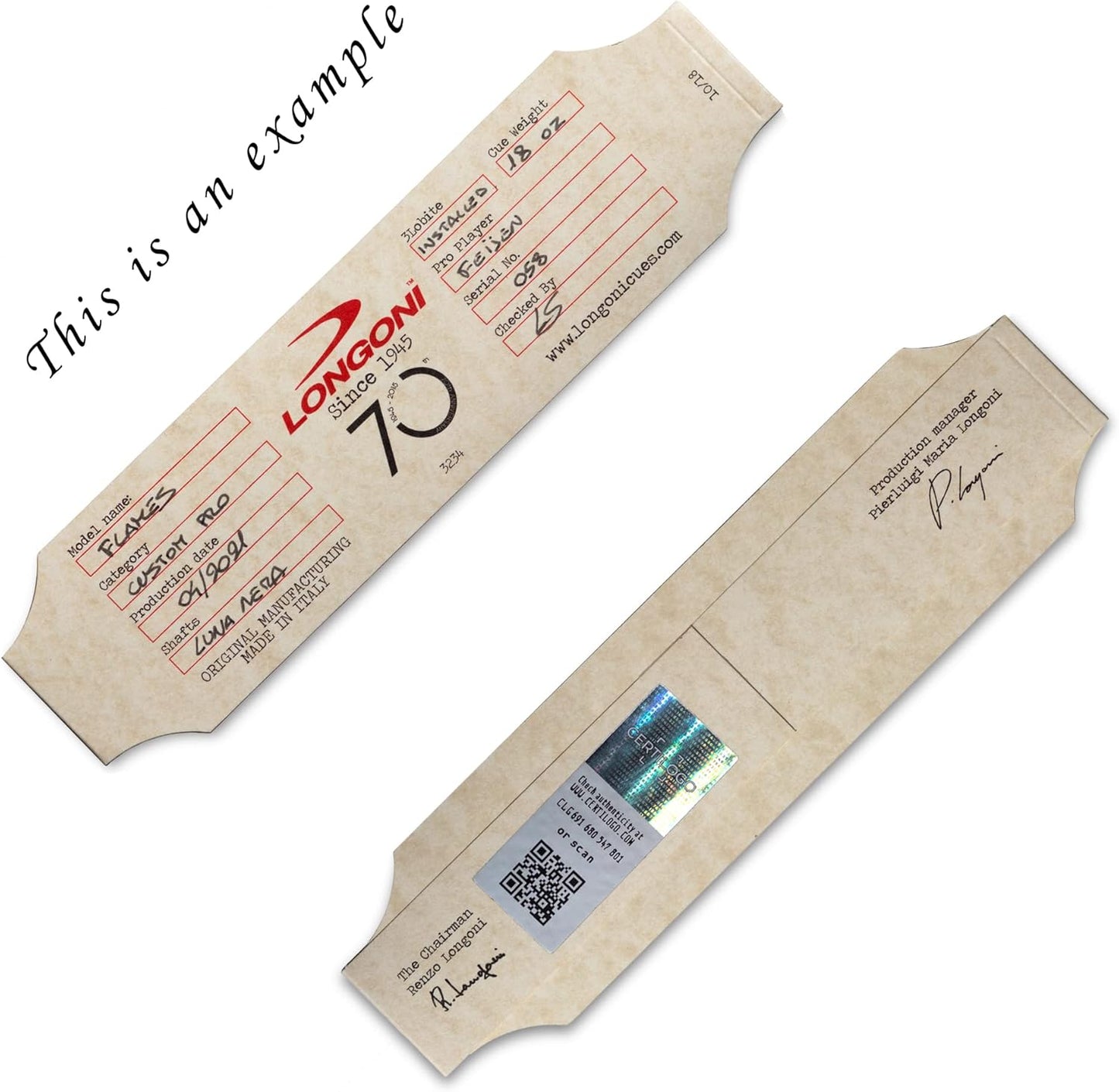 Longoni Niels Feijen Flames Pool Cue