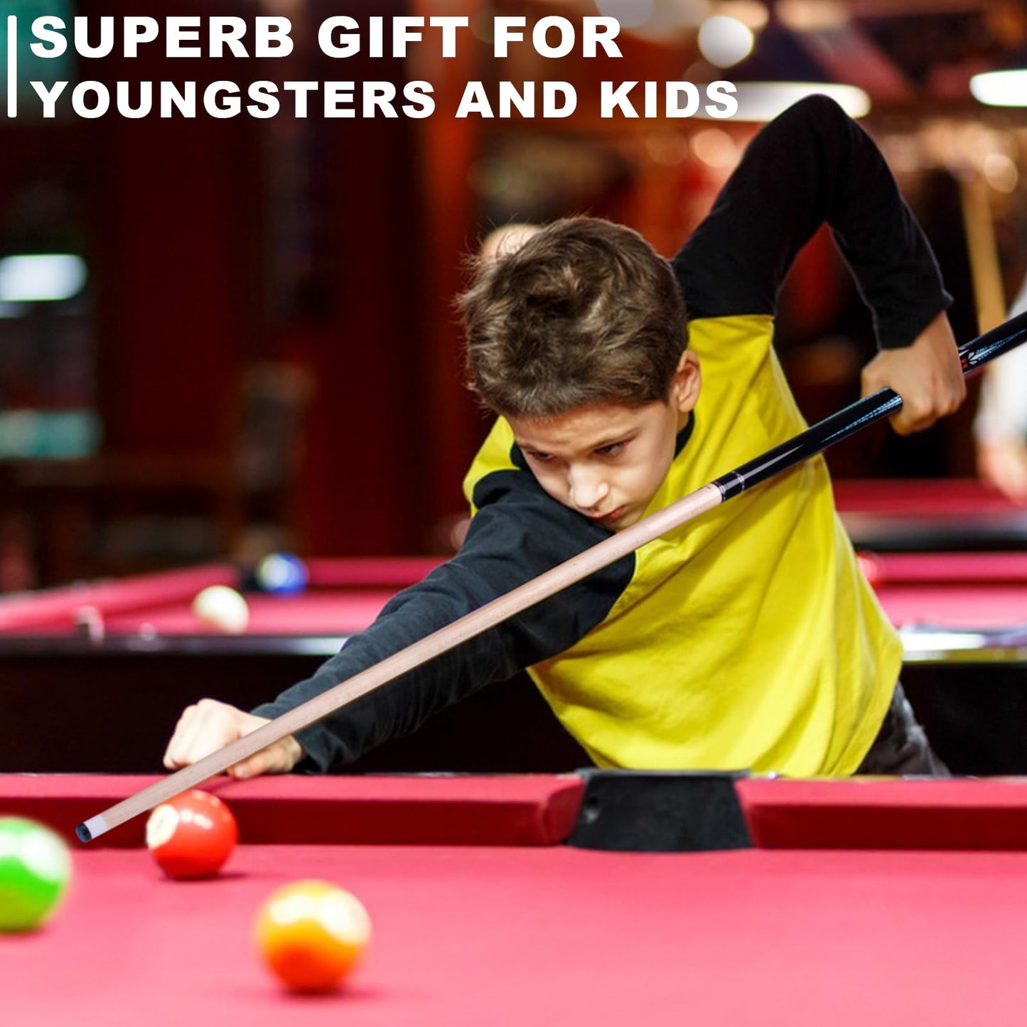 Short Canadian Maple Pool Cue – 36/42/48"