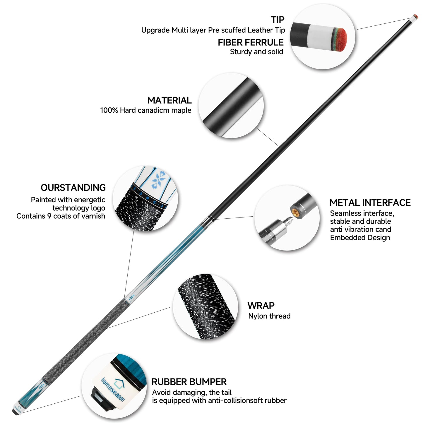 HomeSeason 58" Pool Cue