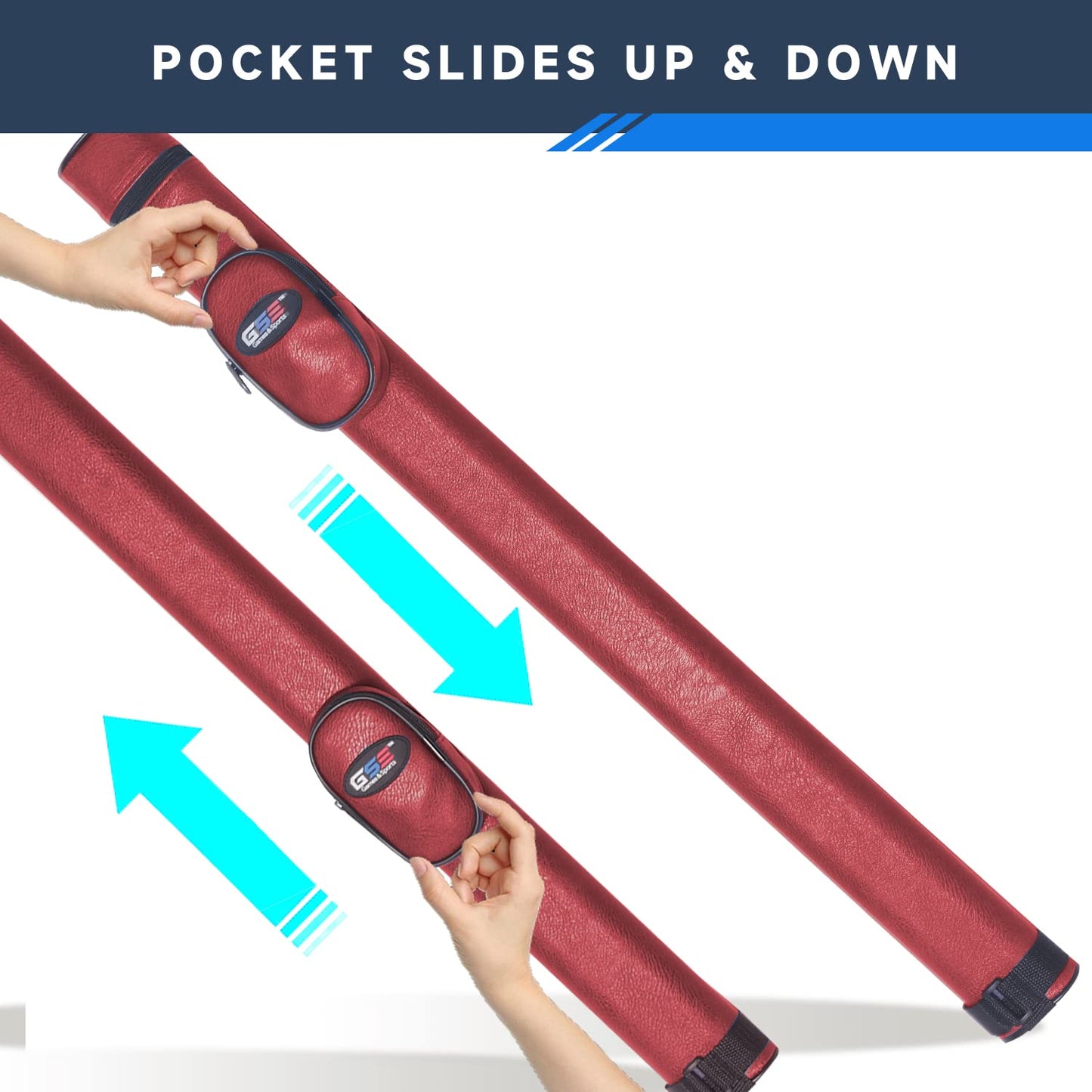 GSE Deluxe Hard Billiard Cue Case – 1x1