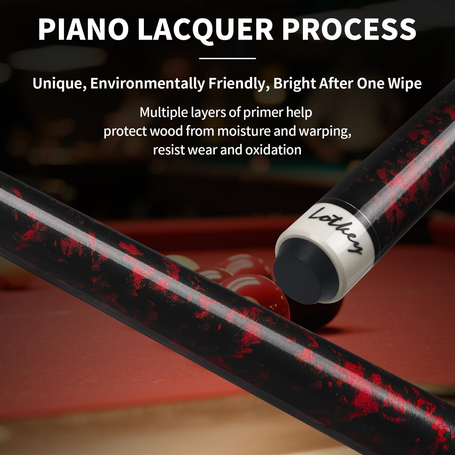 LOTKEY 4-Piece Pool Cue Set