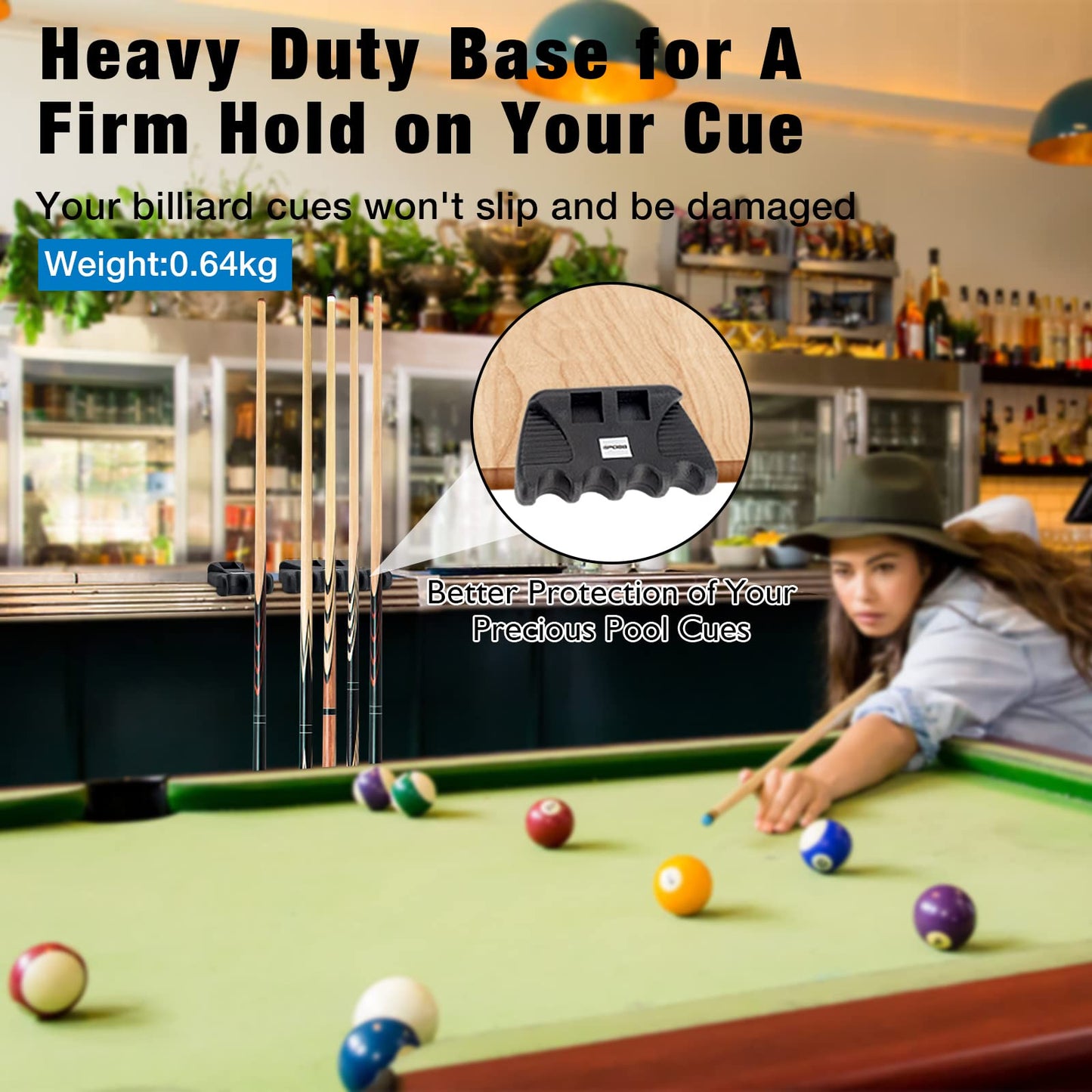 Portable Weighted Cue Rest