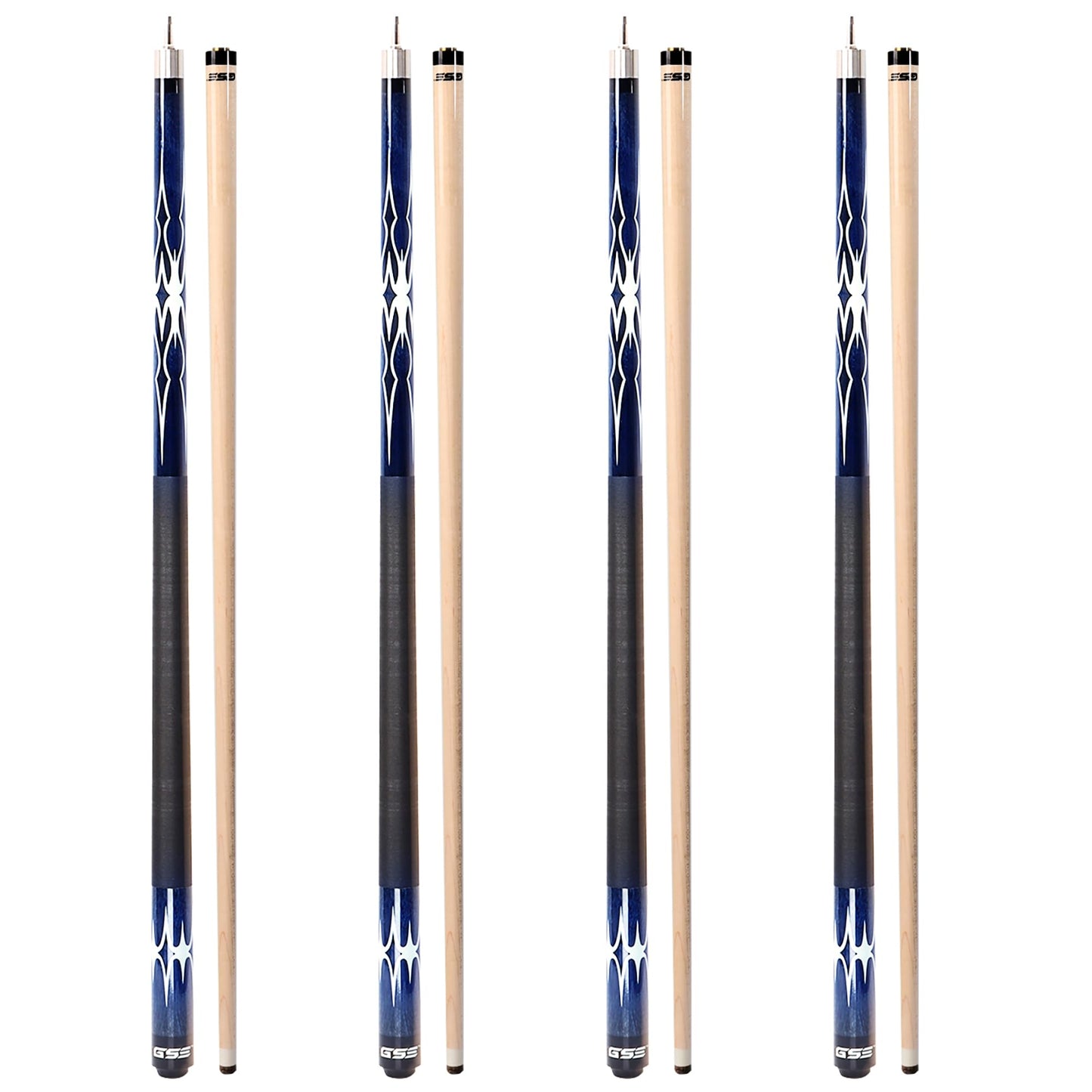 GSE 58" 2-Piece Maple Pool Cue – 18-21oz