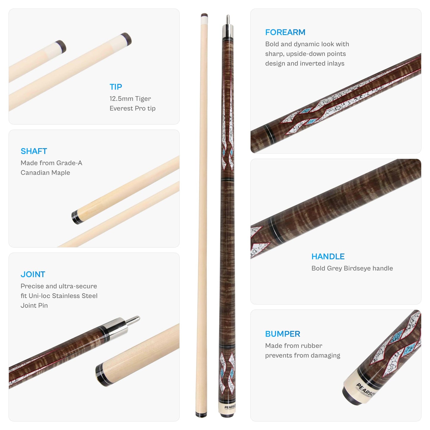 PEARSON Prestige 58" Maple Pool Cue