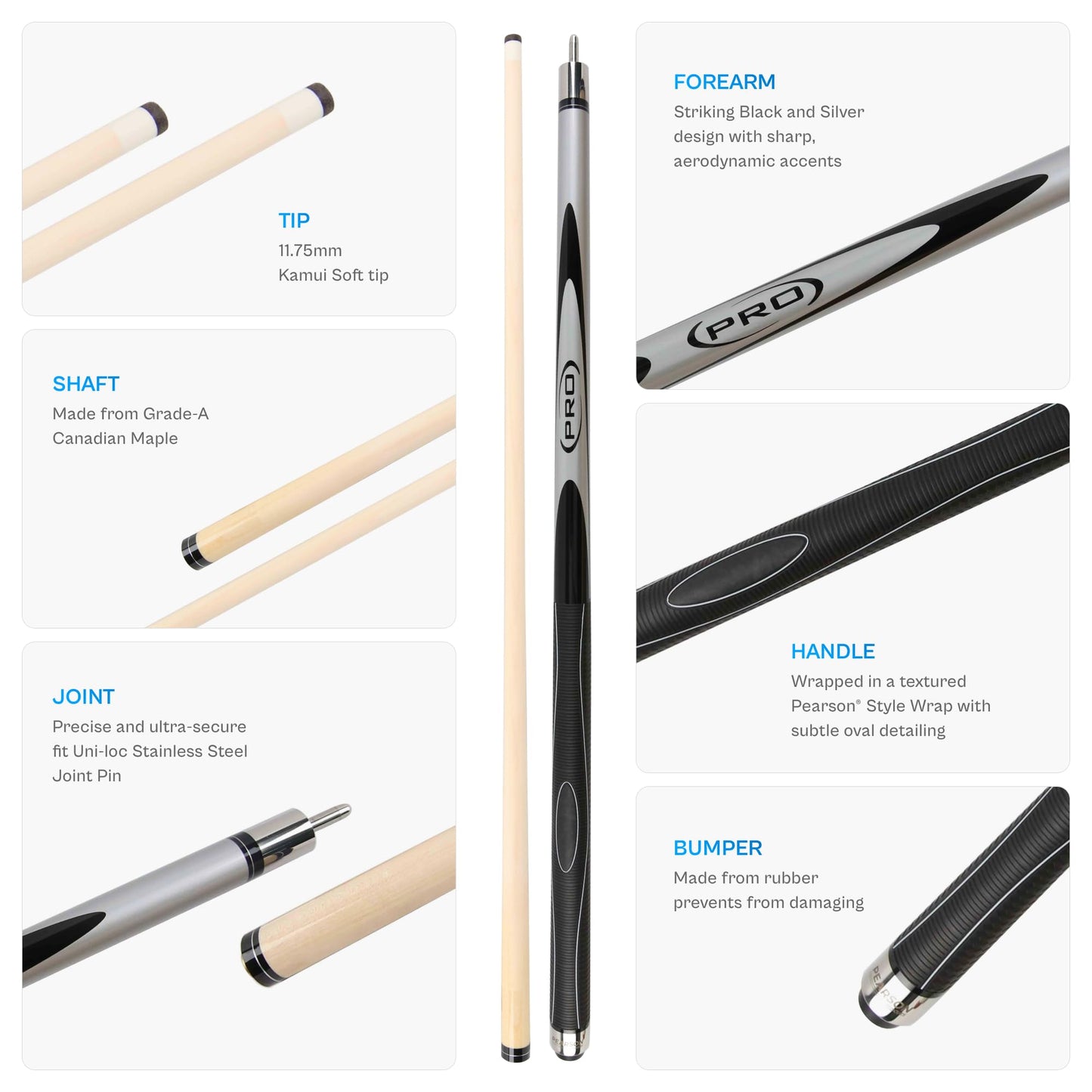 PEARSON Pro Series Pool Cue 58"