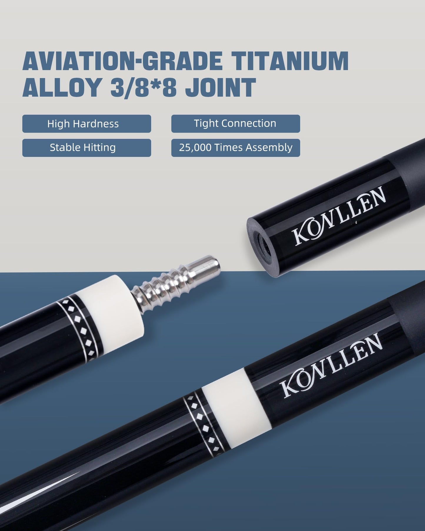 KONLLEN 58" Carbon Fiber Pool Cue