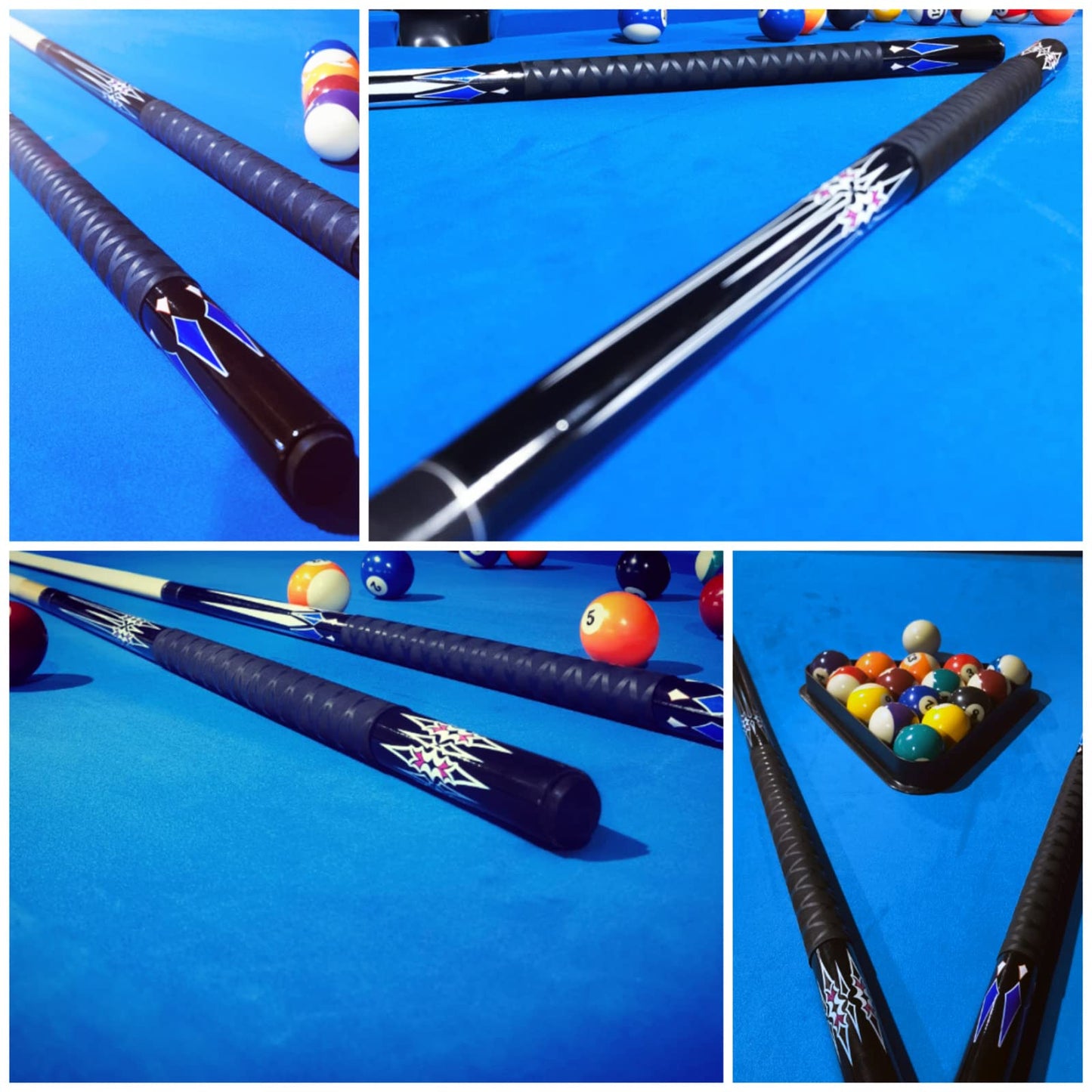 Pool Cue Set – 2 or 4 Pack, 58", 13mm Tip