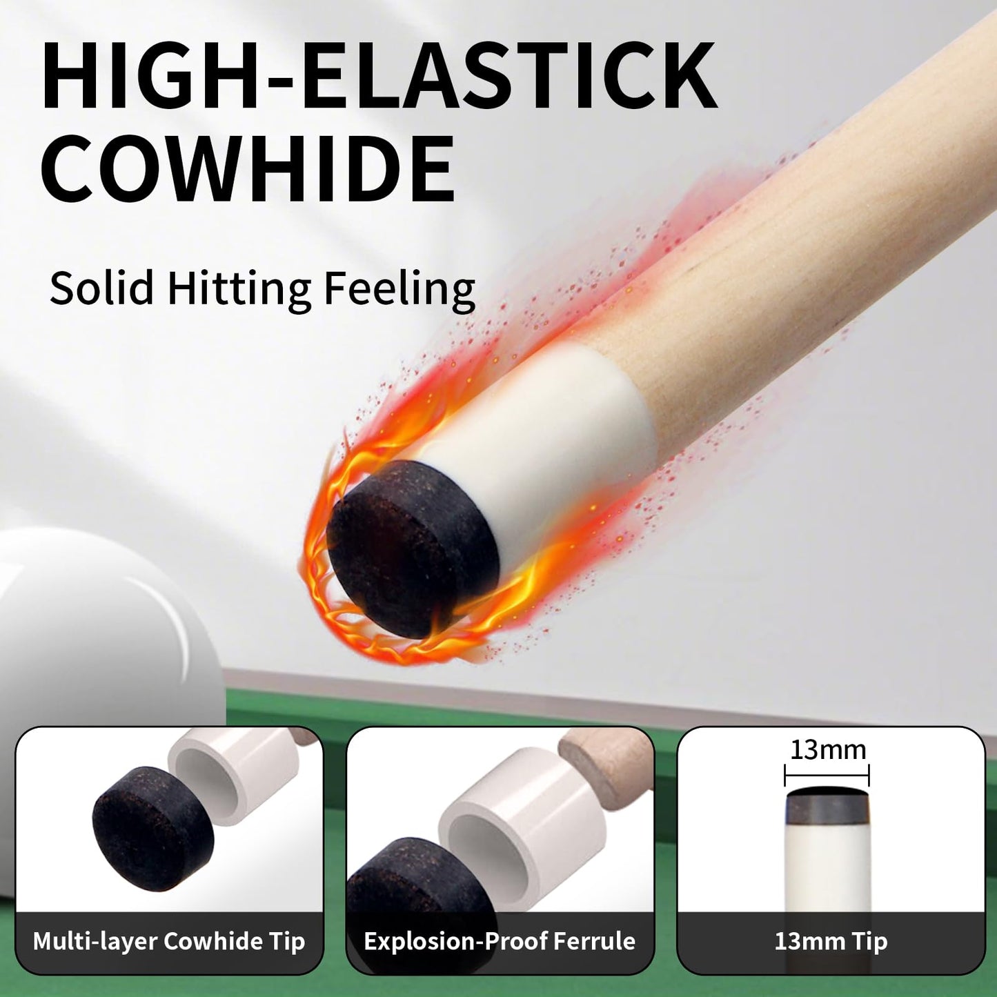 LOTKEY 4-Piece Pool Cue Set