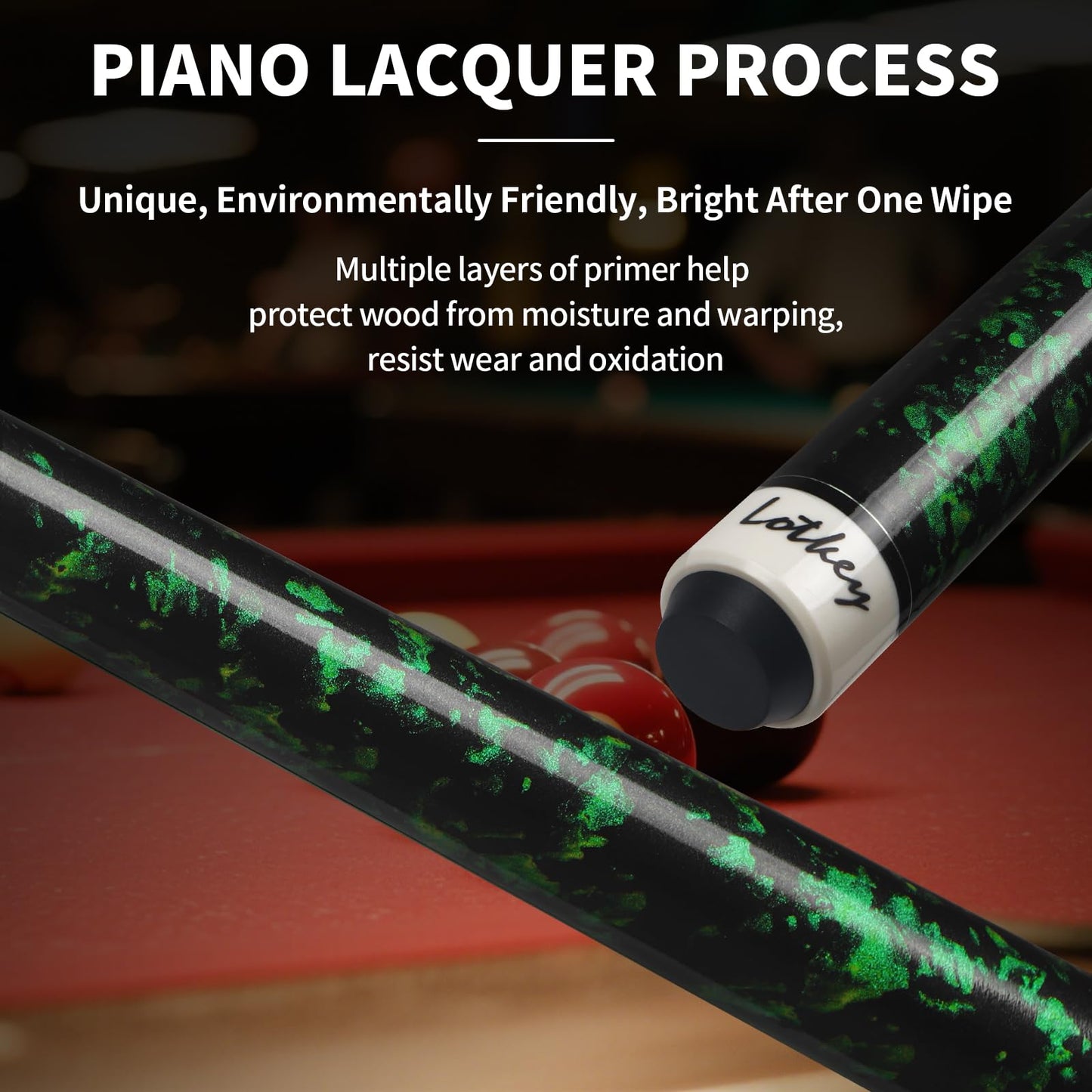 LOTKEY 4-Piece Pool Cue Set