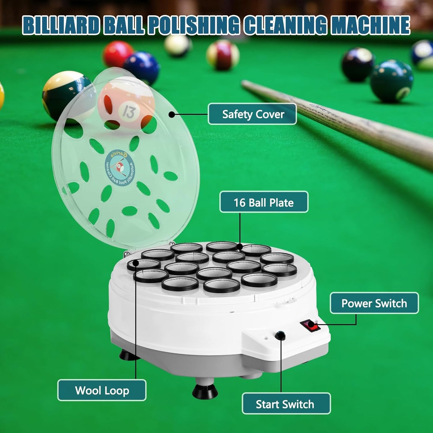 Pool Ball Cleaner Machine 110V