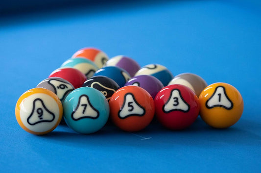 Platinum Belgian Pool Balls Set 2-1/4" with Racks