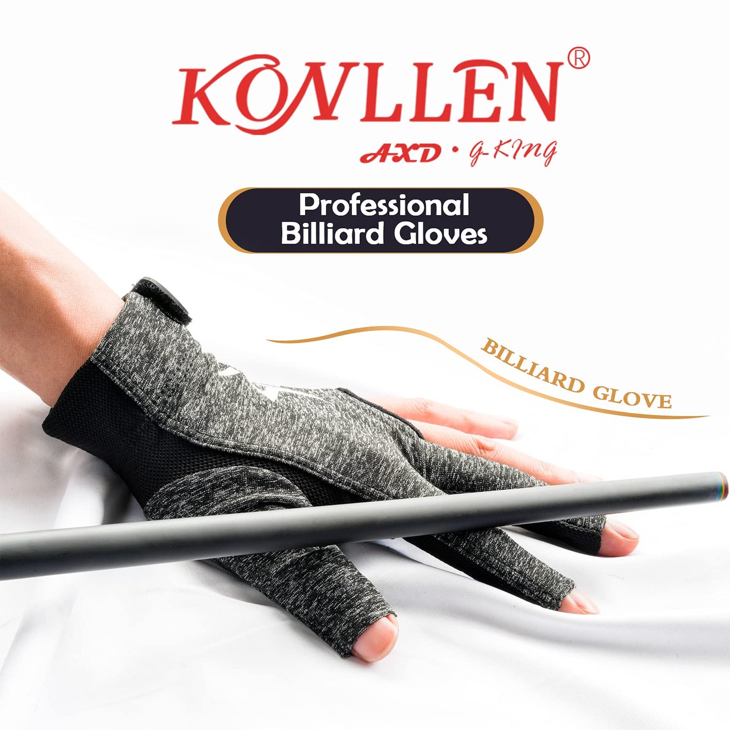 KONLLEN Adjustable Billiard Gloves