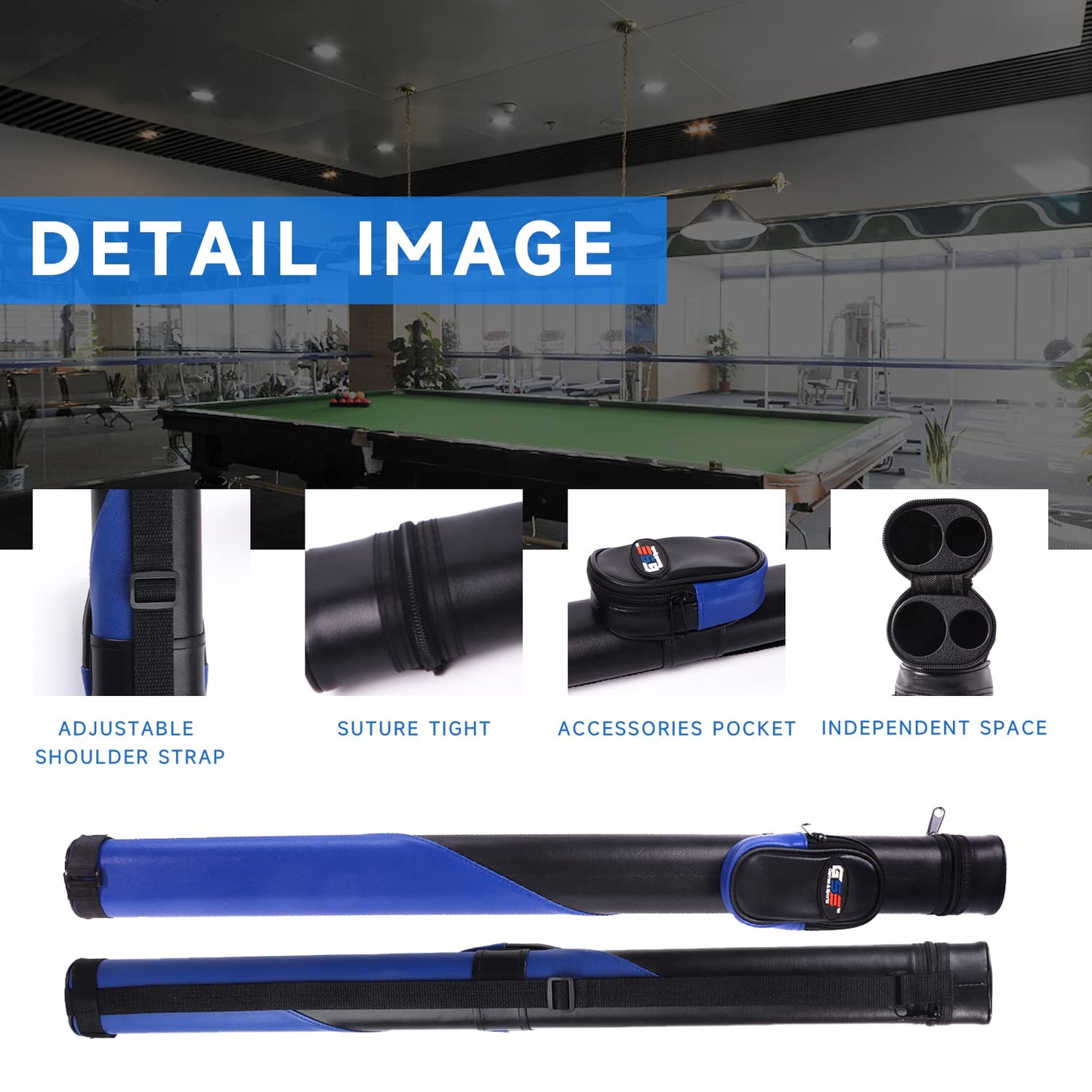 GSE Deluxe Hard Billiard Cue Case – 1x1