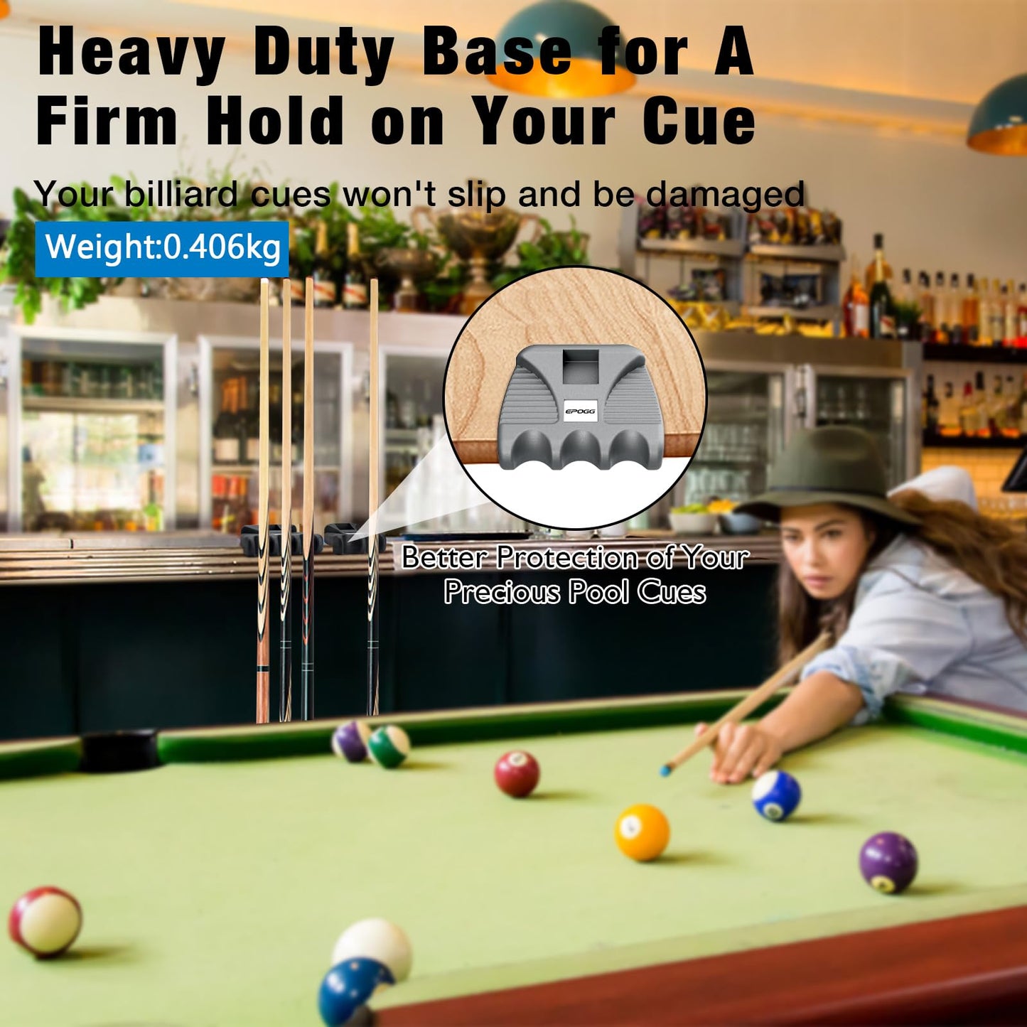 Portable Weighted Cue Rest