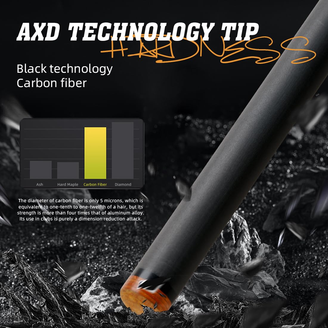 KONLLEN 58" Carbon Fiber Pool Cue