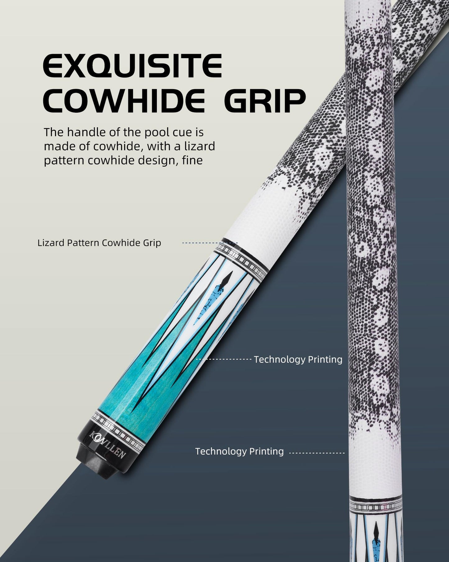 KONLLEN 58" Carbon Fiber Pool Cue