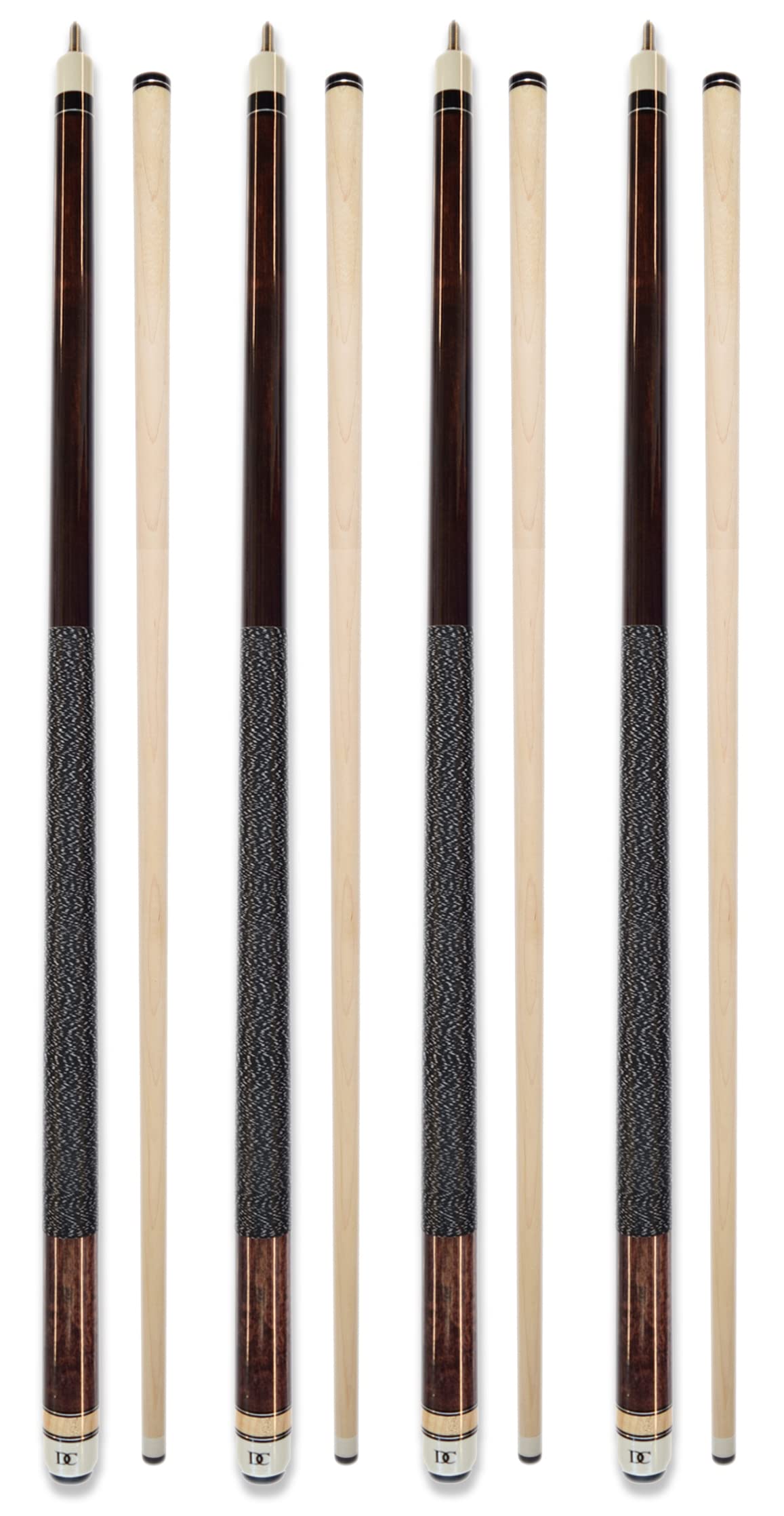 Set of 4 Pool Cues New 58" Billiard House Bar Pool Cue Sticks