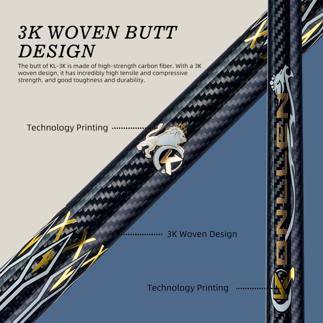 KONLLEN 58" Carbon Fiber Pool Cue