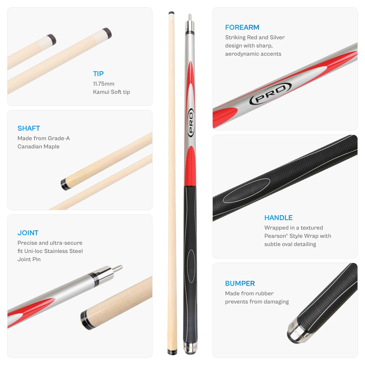 PEARSON Pro Series Pool Cue 58"