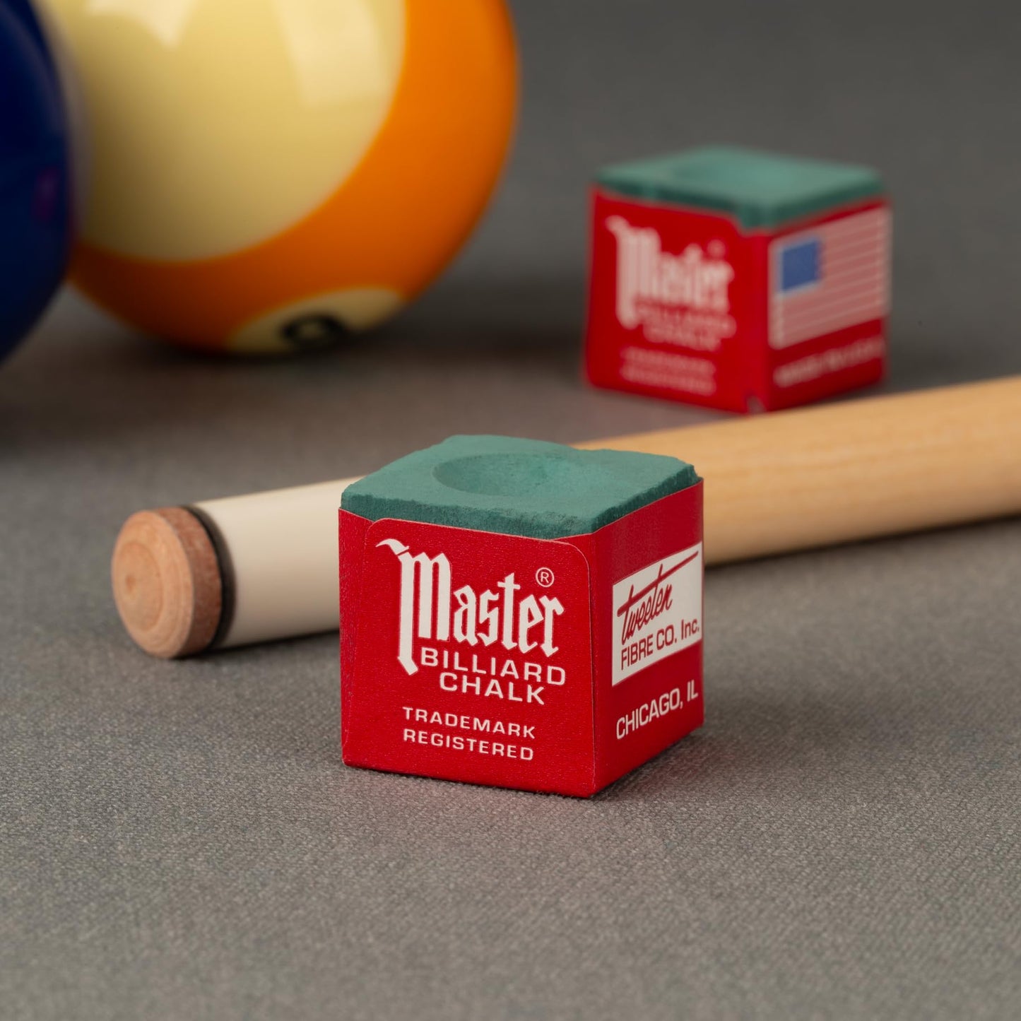 Master Billiard/Pool Cue Chalk Box, 12 Cubes