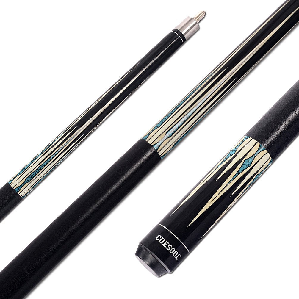 CUESOUL 2-Pack Pool Cue Sticks with Hard Case