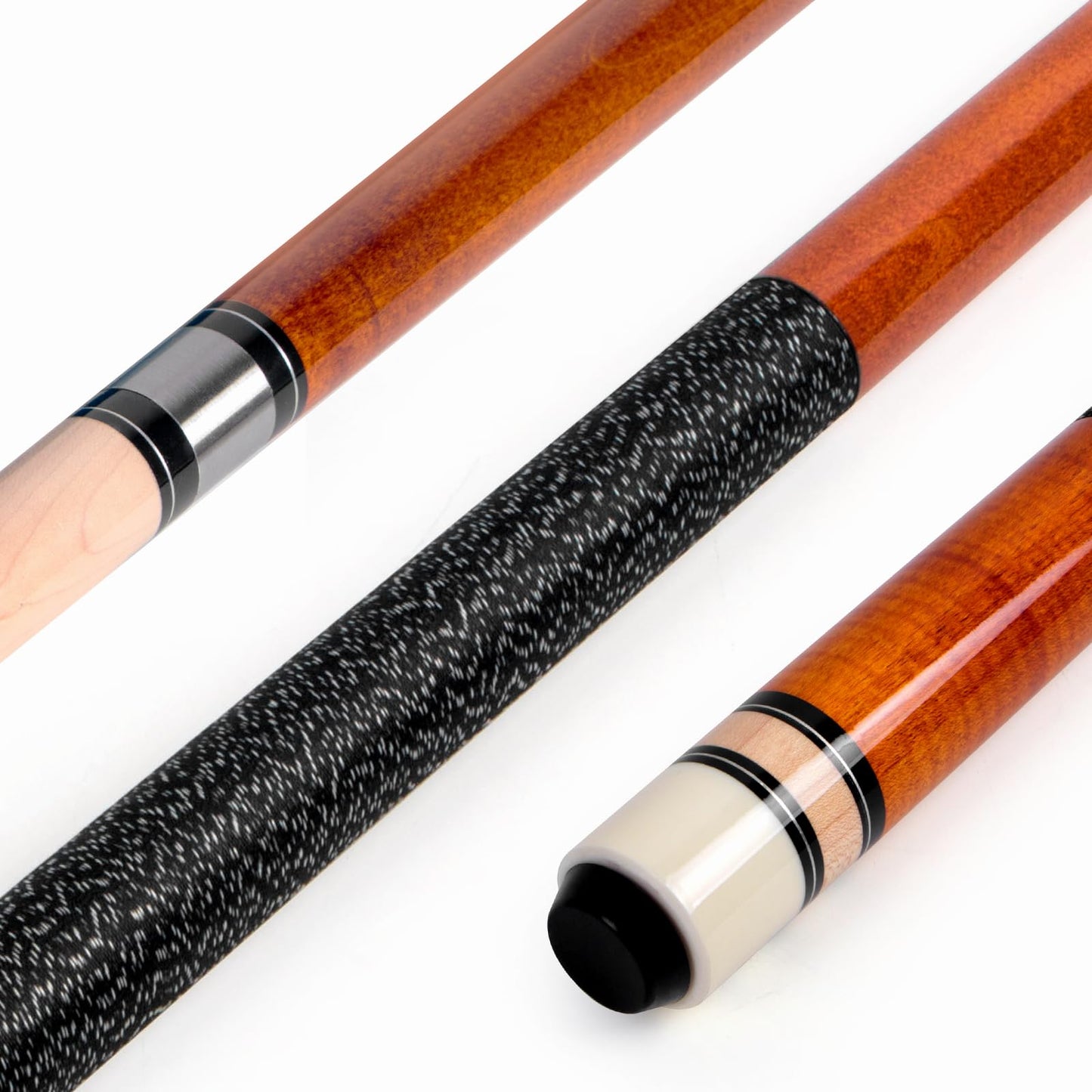 AKLOT 4x 58" Maple Pool Cues