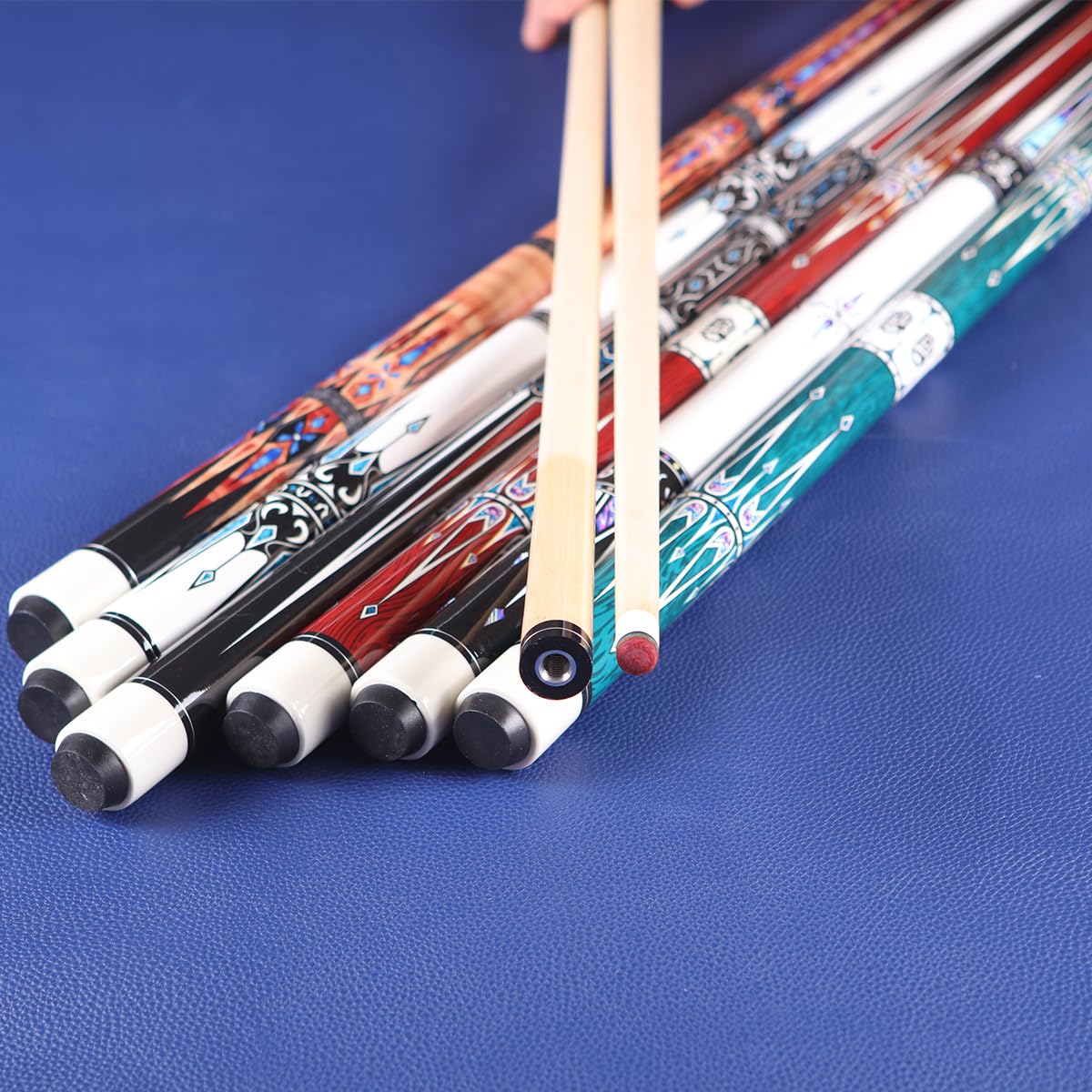 58" Canadian Maple Pool Cue – 13mm Tip