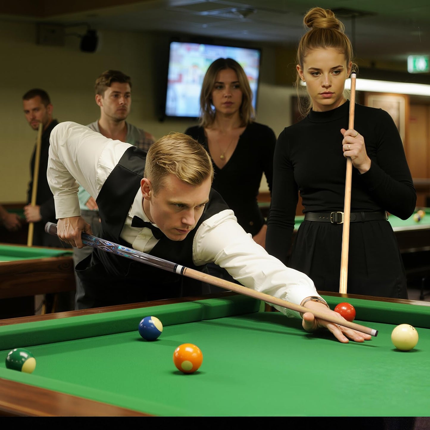 5-Pack 58" Maple Pool Cues – 18-21oz