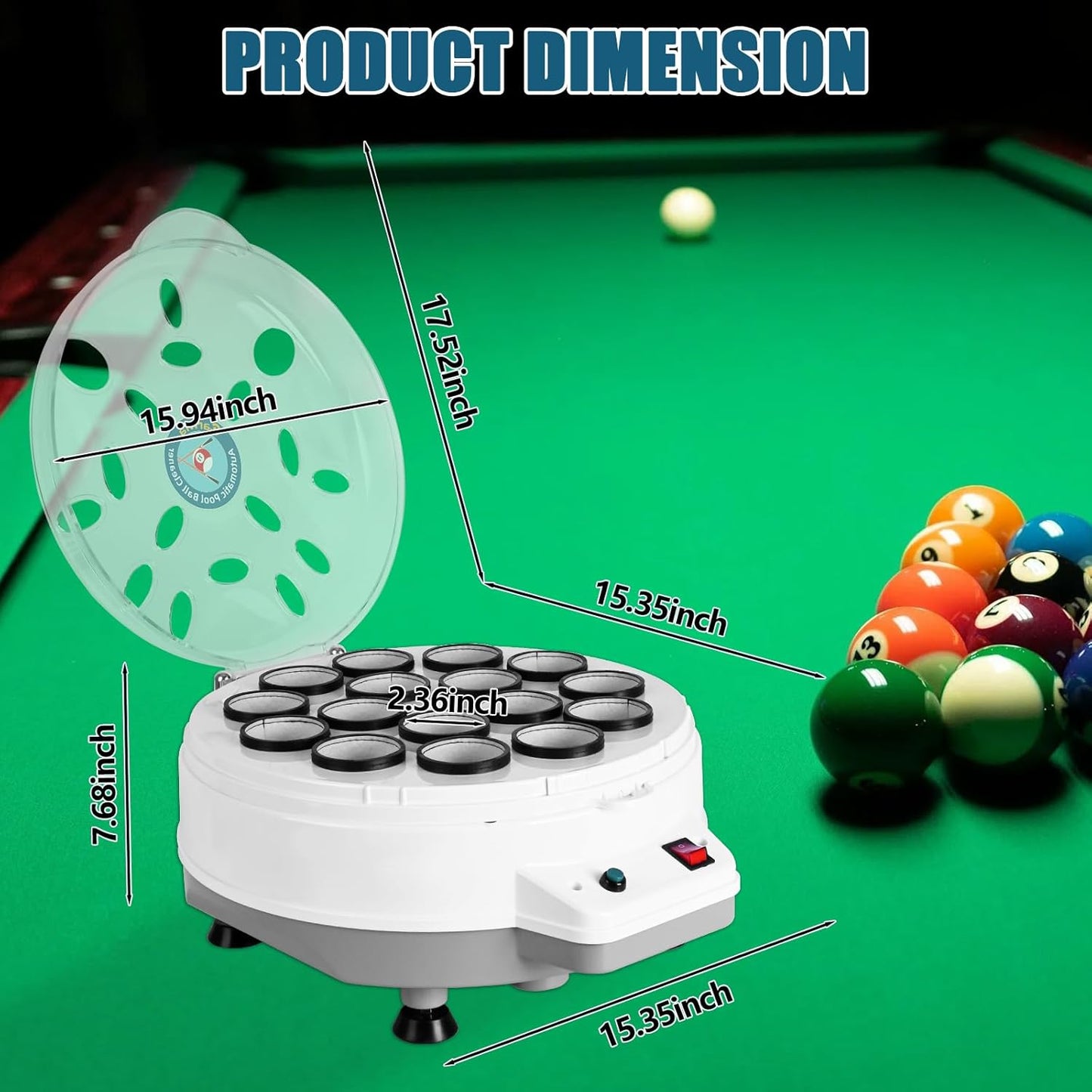 Pool Ball Cleaner Machine 110V