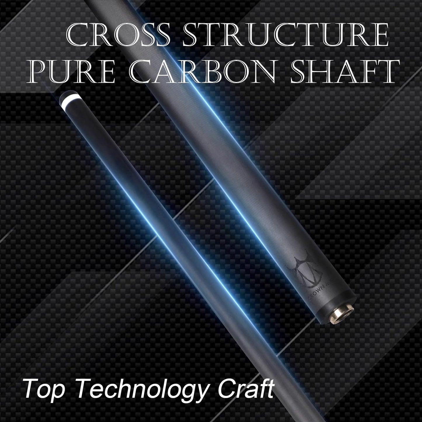 CROWN ME Carbon Fiber Pool Cue