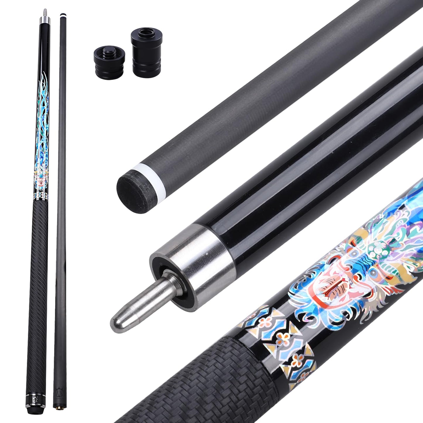 CROWN ME Carbon Fiber Pool Cue 20oz