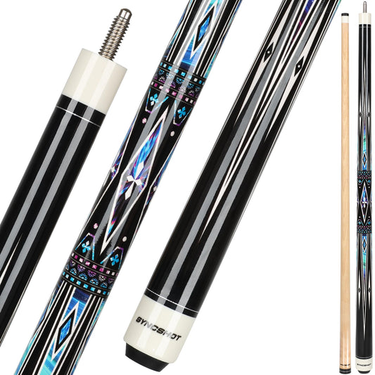 5-Pack 58" Maple Pool Cues – 18-21oz