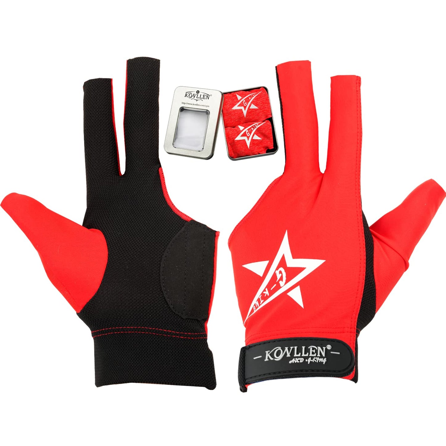 KONLLEN Adjustable Billiard Gloves