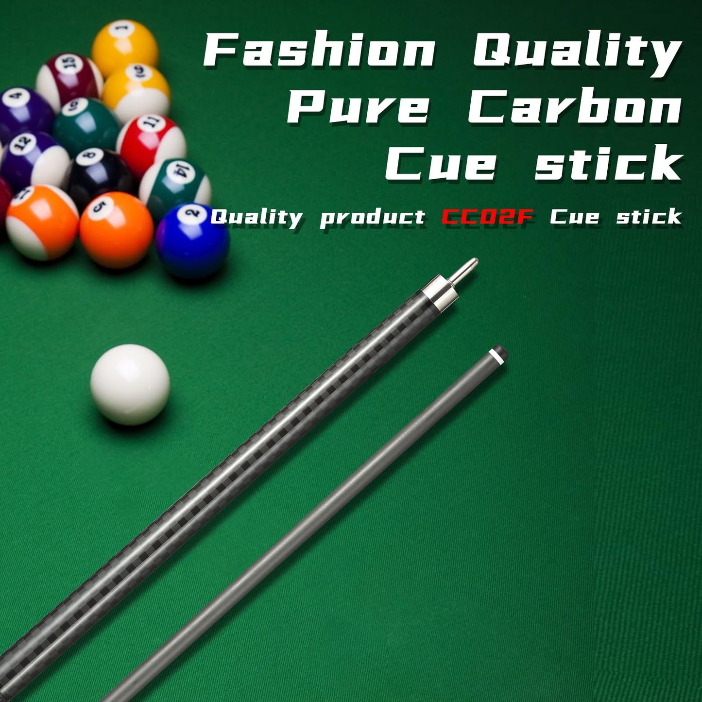 CROWN ME Carbon Fiber Pool Cue 20oz