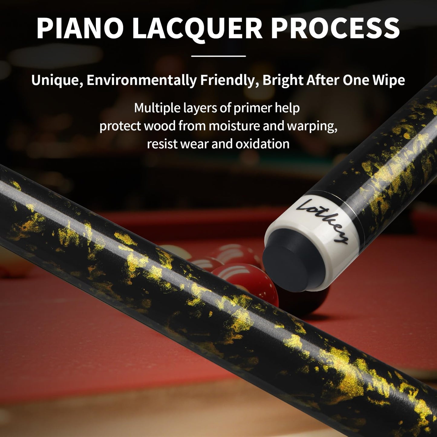 LOTKEY 4-Piece Pool Cue Set